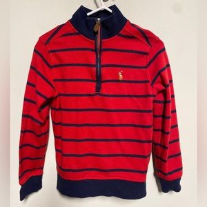 Ralph Lauren Toddler Boys Cotton Interlock Stripe Pullover 4T